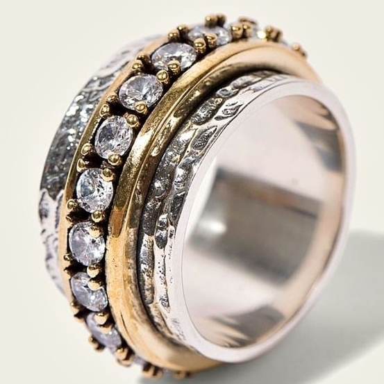 Handmade Vintage Gold & Silver Ring